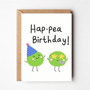 Cartão de aniversário fofo, cartão de ervilhas engraçado, cartão de trocadilho de feliz aniversário, cartão de aniversário de namorado engraçado, cartões comemorativos, namorada, cartão engraçado de melhor amigo
