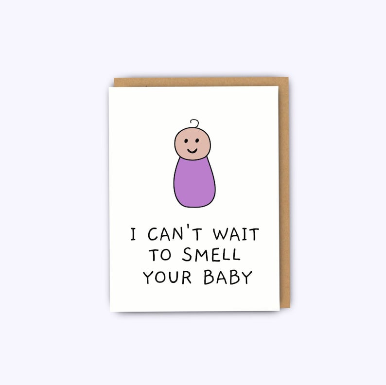 Funny New Baby Card Funny Baby Card Baby Congratulations Etsy