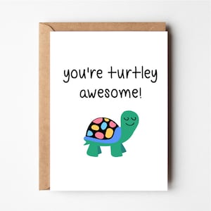 Funny birthday card, turtle card, funny anniversary card, better together, funny boyfriend birthday card, greeting card, bff card, cards