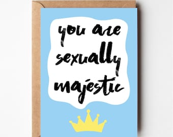 Funny anniversary card, Valentine's day card, funny boyfriend birthday card, sexy card, funny birthday card, greeting cards, girlfriend card