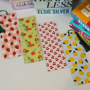 Tutti Fruiti Fruit Themed Bookmark Set | bookish gifts | gifts for readers | funny bookmarks | reading accessories