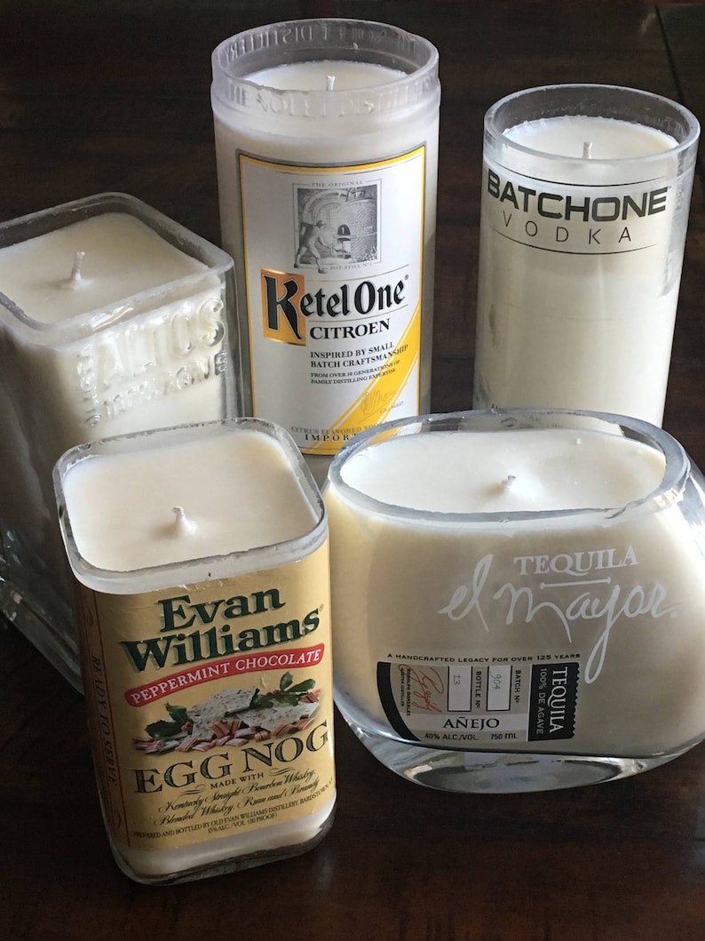 Liquor Bottle Candles 23687 Etsy
