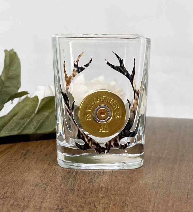 Camo Antler Shotgun Shell Bullet Shot Glass In Winchester Or Etsy