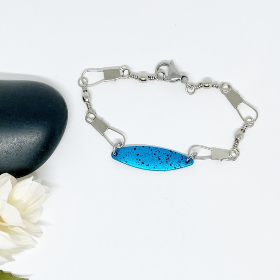 Fishing Lure Swivel Snap Spoon Bracelet Gifts for Him or Her Fishing Jewelry Trout Jewelry Colorful Bracelet Fathers Day Gifts Etsy Canada