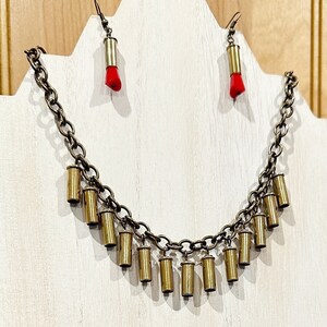 Bullet Shell Necklace Gifts Set  / Bullet Jewelry / Ammo Jewelry