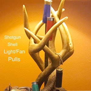 Shotgun Shell 12 Gauge Light Or Fan Pulls , Lamp Accessories