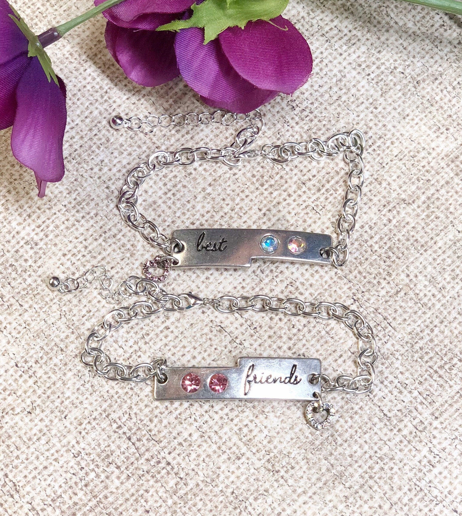 Best Friends Matching Bracelets Set Of Two Etsy