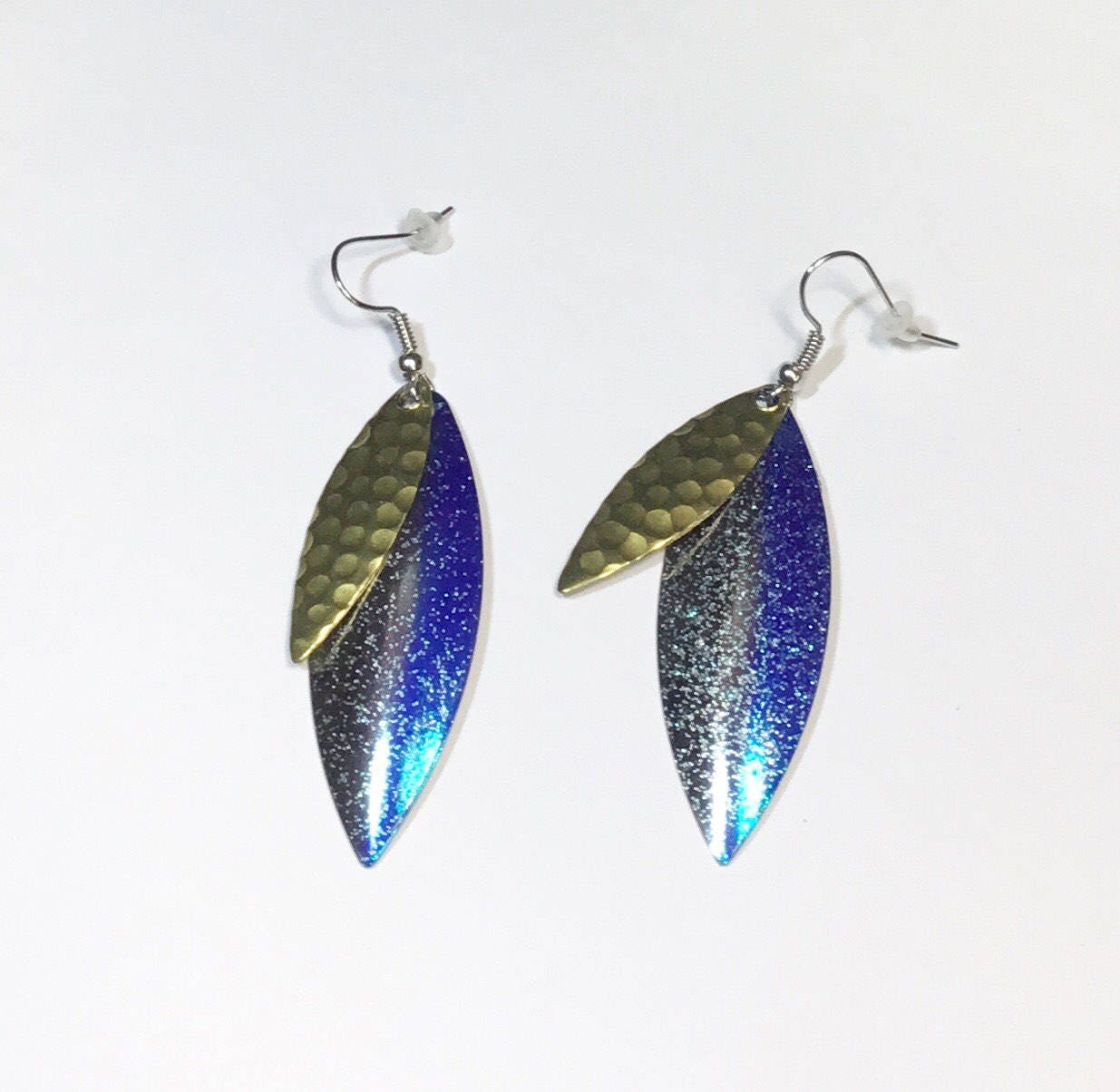 Blue Fishing Lure Earrings fishing Jewelry Lure Earrings Etsy