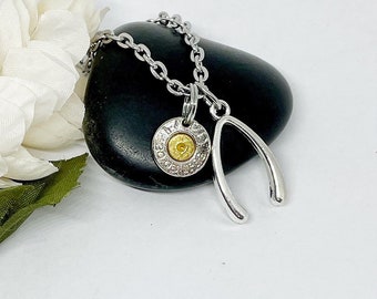 Mens Bullet Necklace  , Gifts For Him , Bullet Jewelry , Boyfriend Necklace