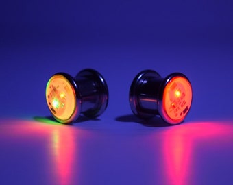 LED Light up Ear Gauge Plug (Size: 8mm - 5/16" - 0g)