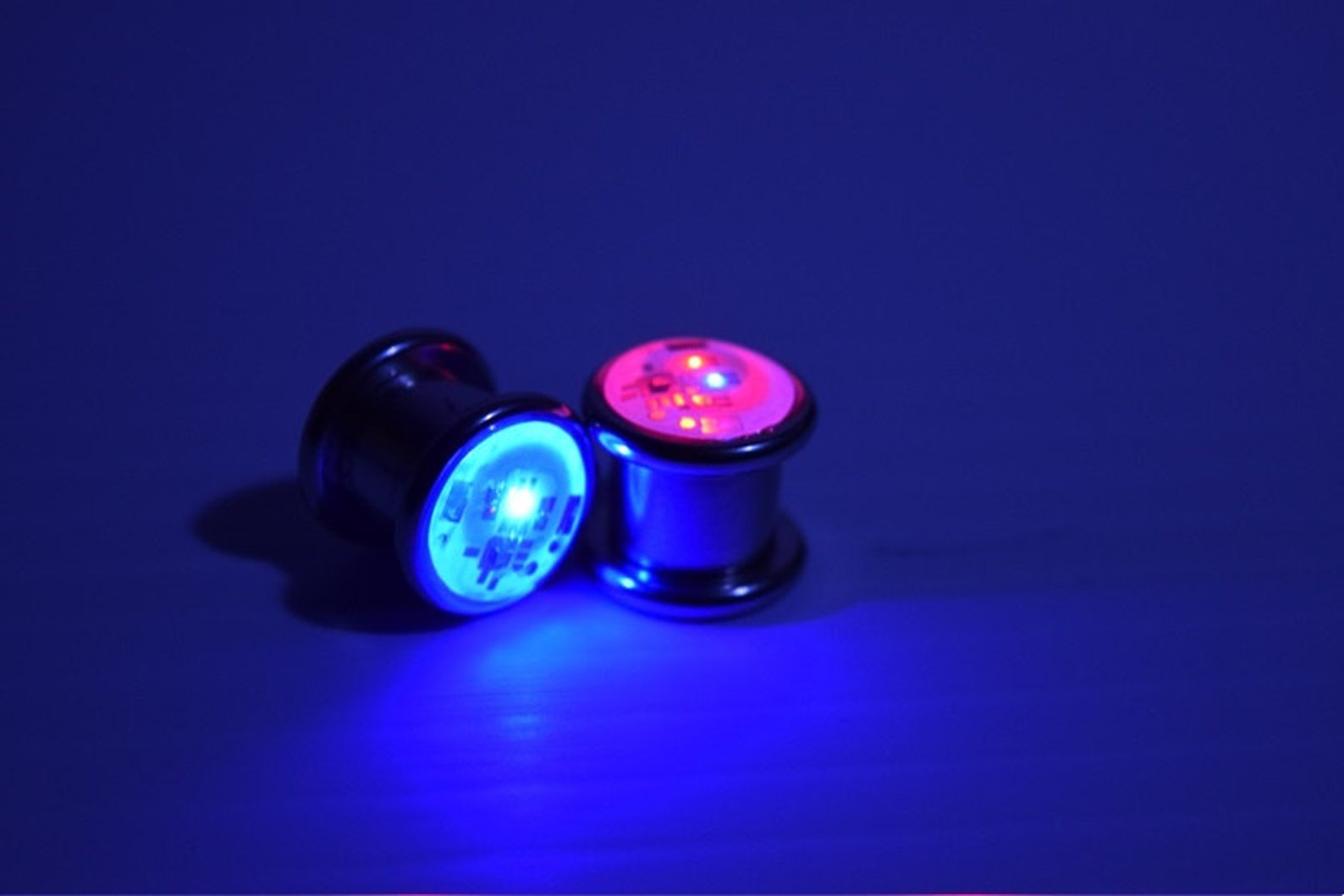 LED Light up Ear Gauge Plug Size 10mm 3/8 00g Etsy