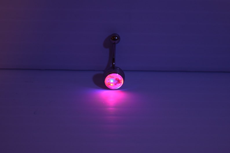 LED Light up Glow Belly Button Ring Navel multicolor Glow Etsy
