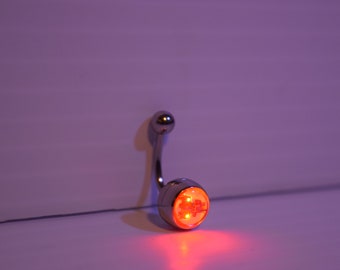 anneau de nombril - piercing anneau Rave bally - anneau de ventre cool pour les fêtes - anneau de nombril multicolore