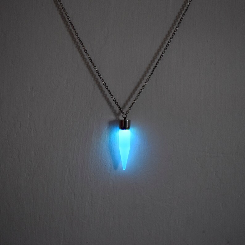 Multicolor LED Light up Glow Pendant Necklace Glow Necklace Etsy