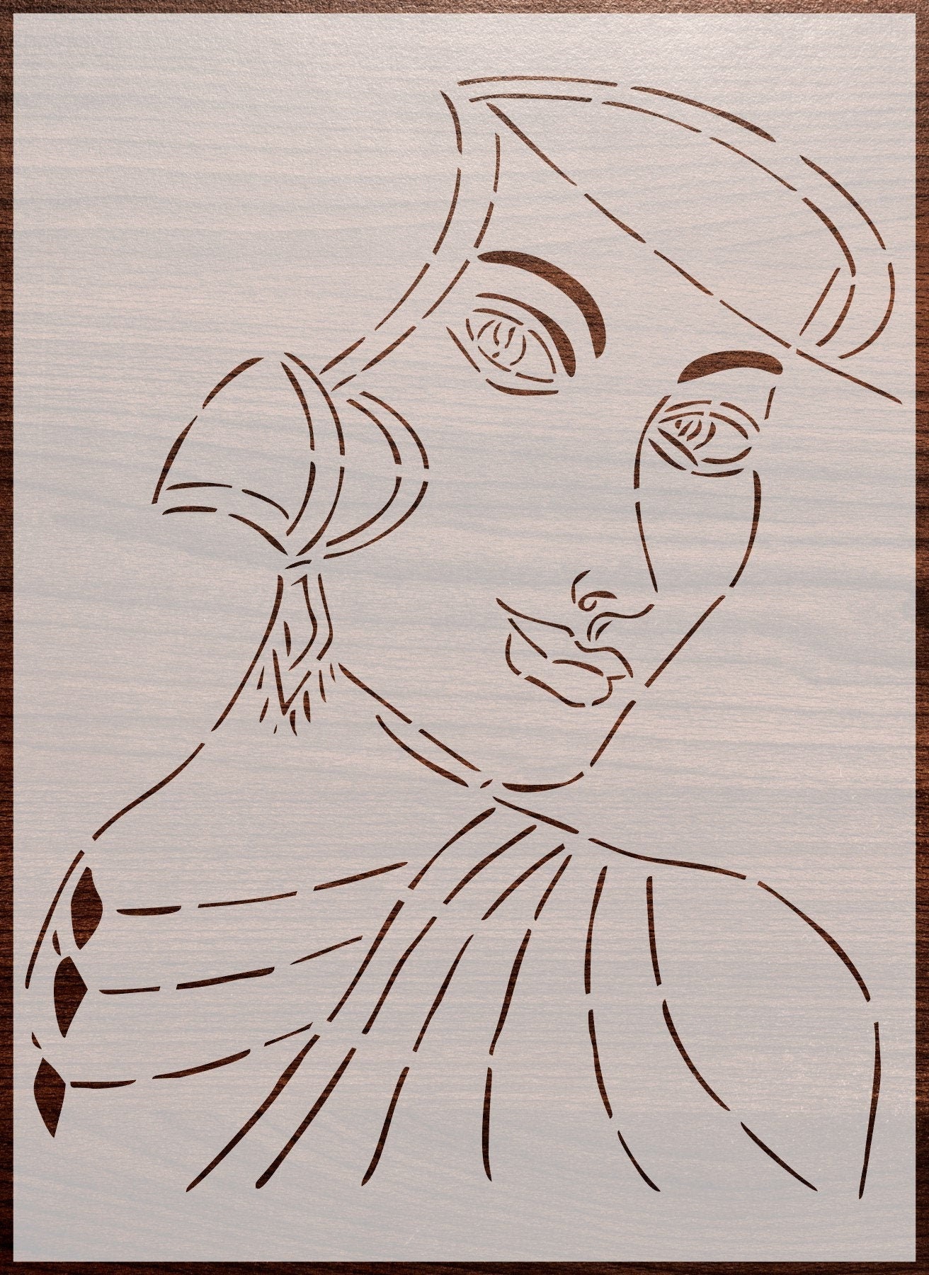 Portrait Schablone zum Malen oder Mehrzweck DIY Basteln | Etsy