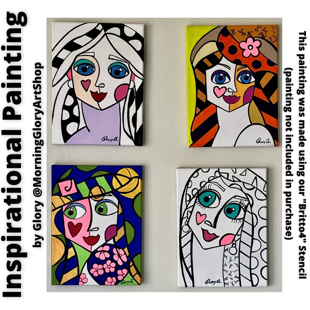 Portrait Schablone zum Malen oder Mehrzweck DIY Basteln | Etsy