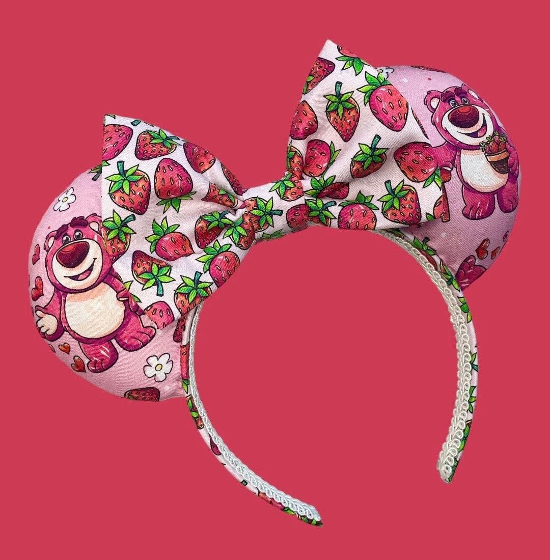 Lotso Mickey Ears, Toy Story Minnie Ears, Pink Mickey Ears, Womens