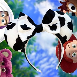 Cow Print Ears, Toy Story Minnie Ears, Jessie Ears, Woody Ears