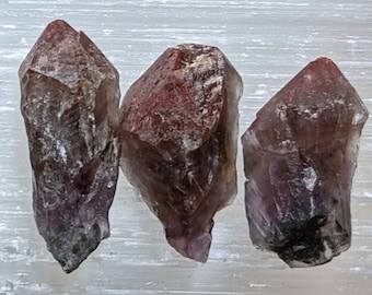 Super Seven Points- Super 7 Root Crystal, Melody Stone, Cacoxenite, Amethyst, Goethite, Lepidocrocite, Rutile, Smoky Quartz, Quartz, Rutile