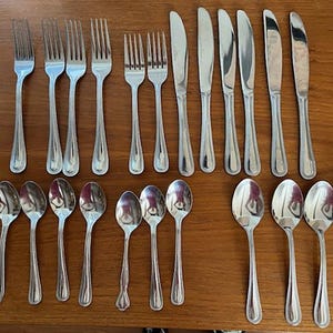 Old Company Plate 1950s Monogram "R"Rose Silverplate Flatware 40