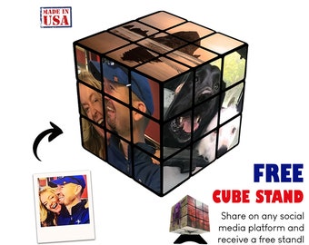 Custom Photo Puzzle Cube - expedited shipping