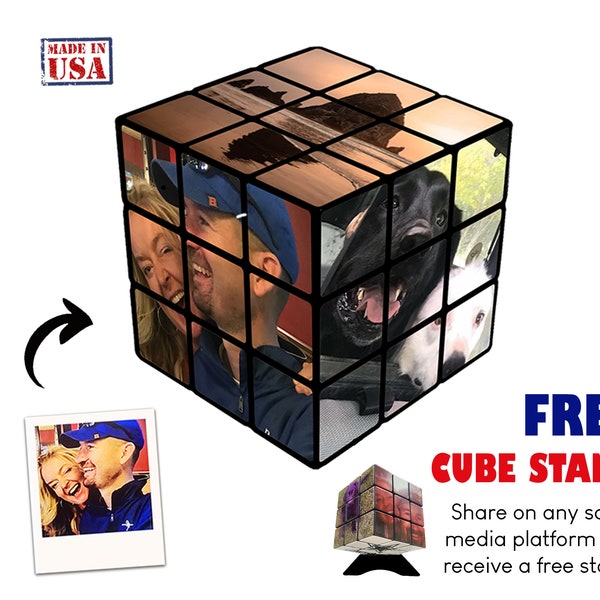 Custom Photo Puzzle Cube - expedited shipping