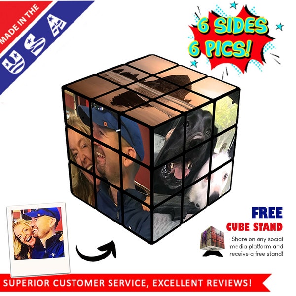 Custom Photo Puzzle Cube - Standard Shipping