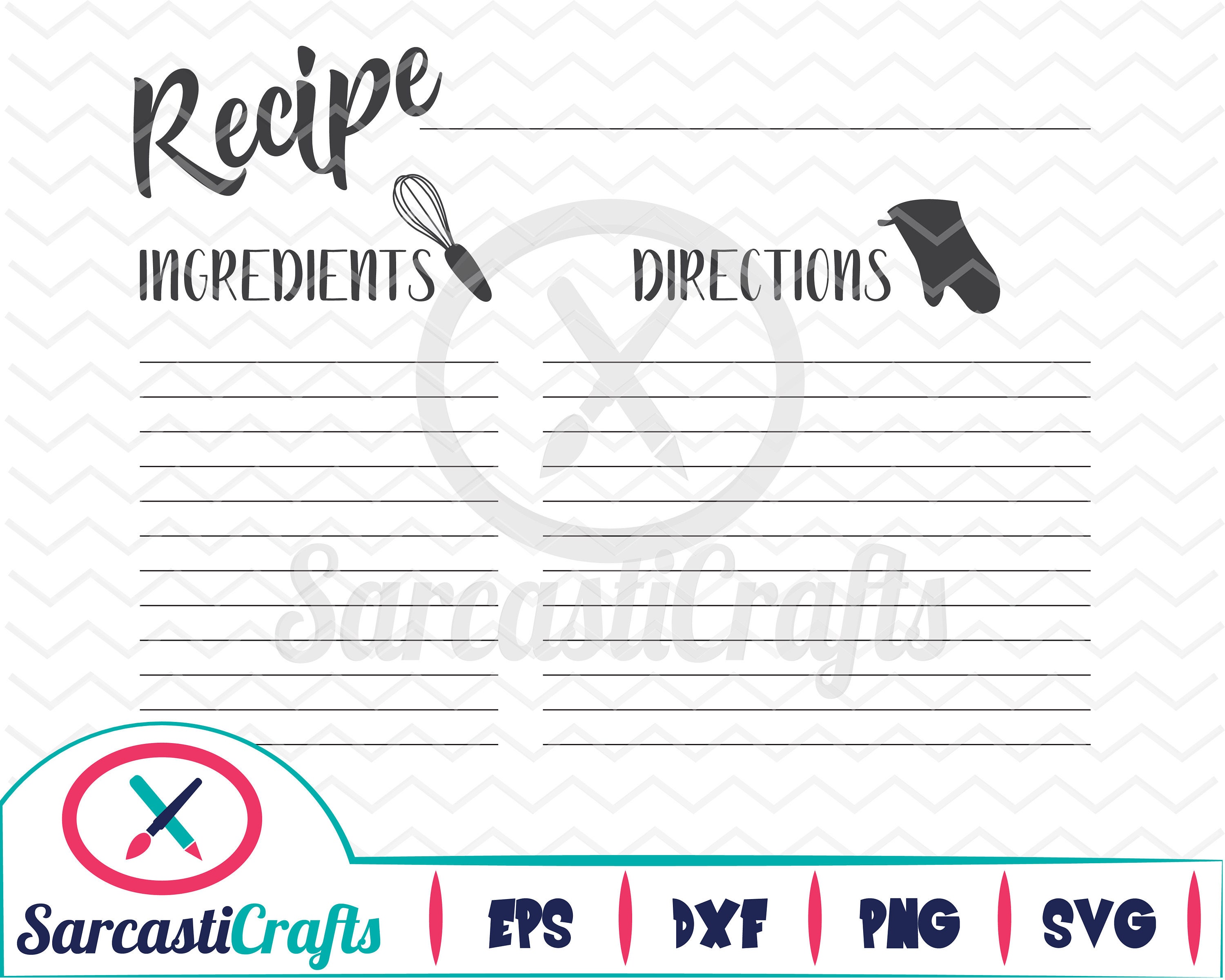 My First Recipe Book Printable → Royal Baloo