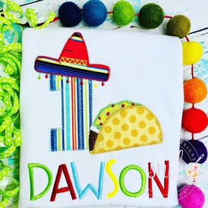 Boys Taco Tuesday Birthday Shirt - Fiesta Theme - Senor and Senorita - Taco Lover - Fiesta Birthday Tee
