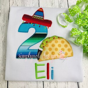 Taco Birthday Shirt | Cinco De Mayo Birthday Shirt | Fiesta Birthday Theme | Toddler Birthday Shirt | Taco Tuesday Birthday | Toddler Shirt