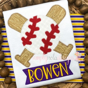 Boys Baseball Applique Shirt | Baseball Applique | Sports Shirt | Team Pride Baseball Shirt | Custom Baseball Applique Shirt | Baseball Bro