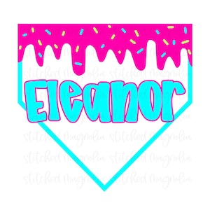 Custom Name Drip png | Baseball Season | Baseball Drip | Digital File | PNG | Sublimation | DTF | Home Plate | Unisex | Softball Drip |