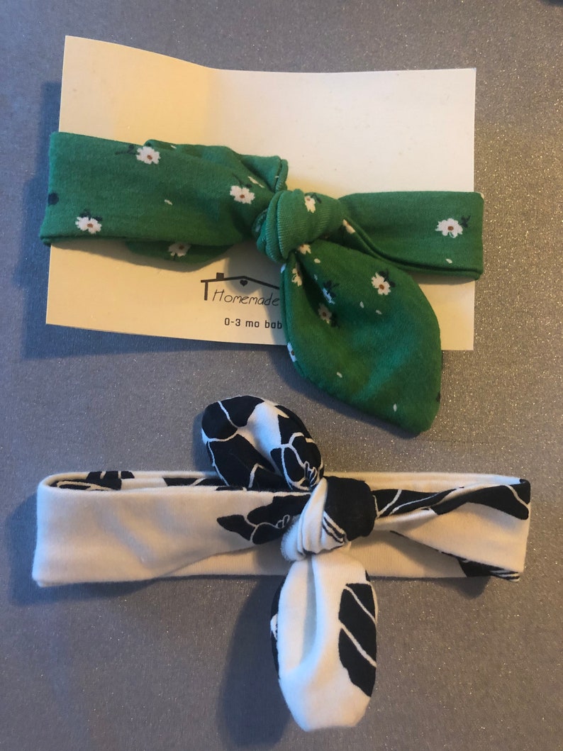 Baby girl 0-3 mo headband bow
