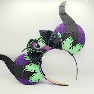 Maleficent Dragon inspired Mouse Ears image 1