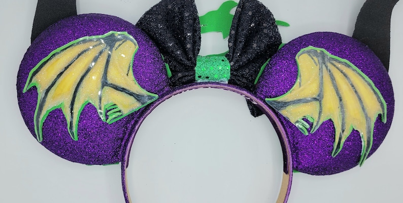 Maleficent Dragon inspired Mouse Ears image 4