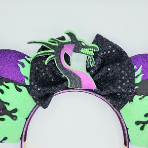 Maleficent Dragon inspired Mouse Ears image 3