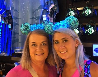 Pandora Avatar Na'vi Bio luminescence Glow in the dark Disney Inspired Mouse Ears !!!
