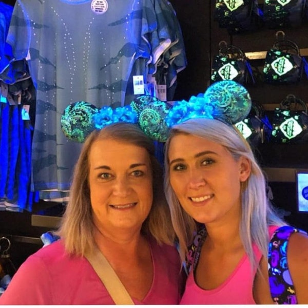Pandora Avatar Na'vi Glow in the dark Disney Inspired Mouse Ears !!!