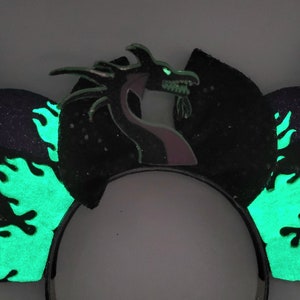 Maleficent Dragon inspired Mouse Ears image 2