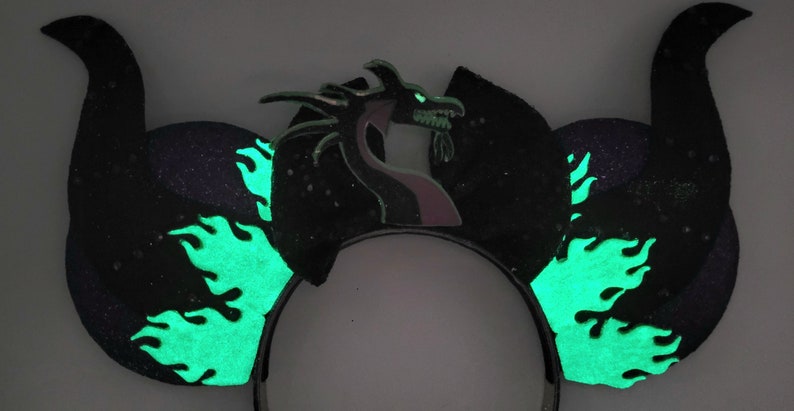 Maleficent Dragon inspired Mouse Ears image 2