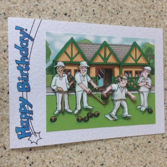 Bowls Birthday Card Card Design Template