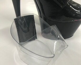 clear dance heels