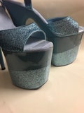 7” Pole dance shoe glitter protectors for open toe Pleasers 7" Heel 2 3/4" Platform