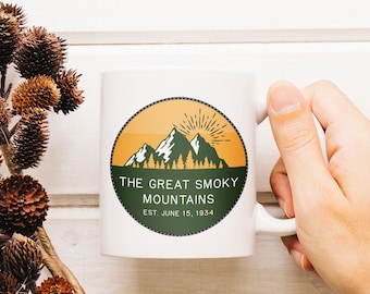 Tennessee - Great Smoky Mountain Mug // 15 oz Mug // State Mug // Mountains Mug // Drinkware// Perfect Gift // Outdoors Gift