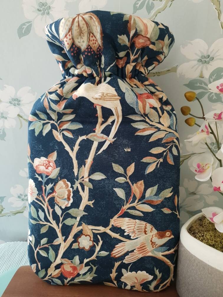 High quality cotton fabric hot water bottle cover with or Etsy