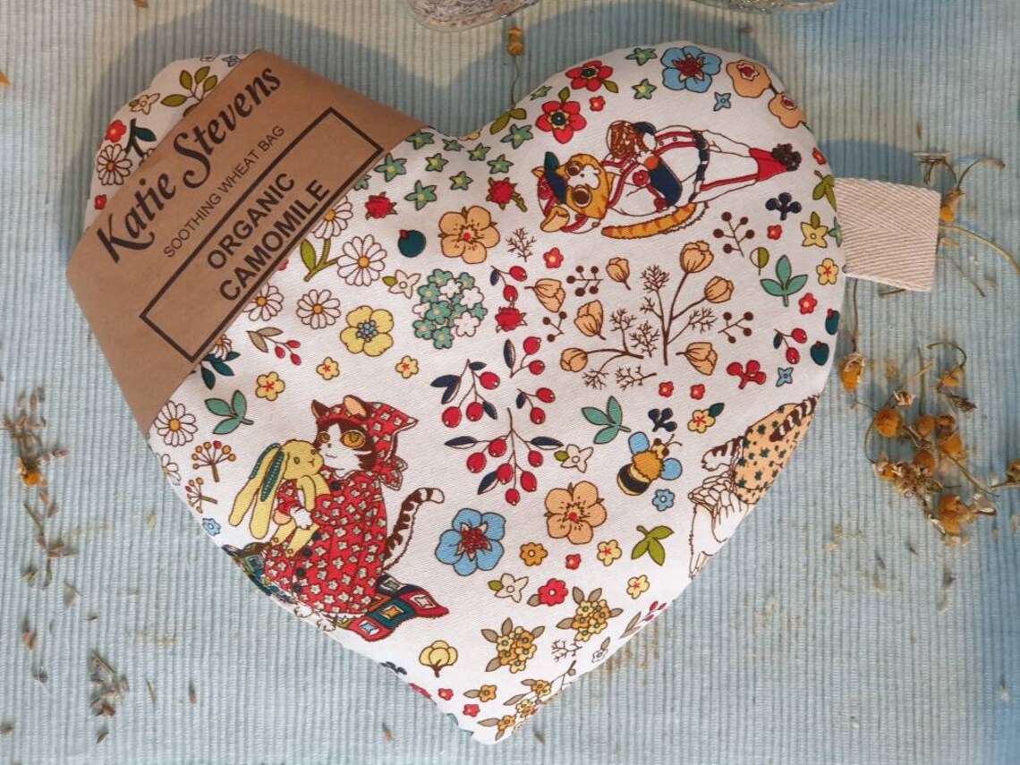 Large cuddly Wheat bag English Wheat Bag with Organic Etsy