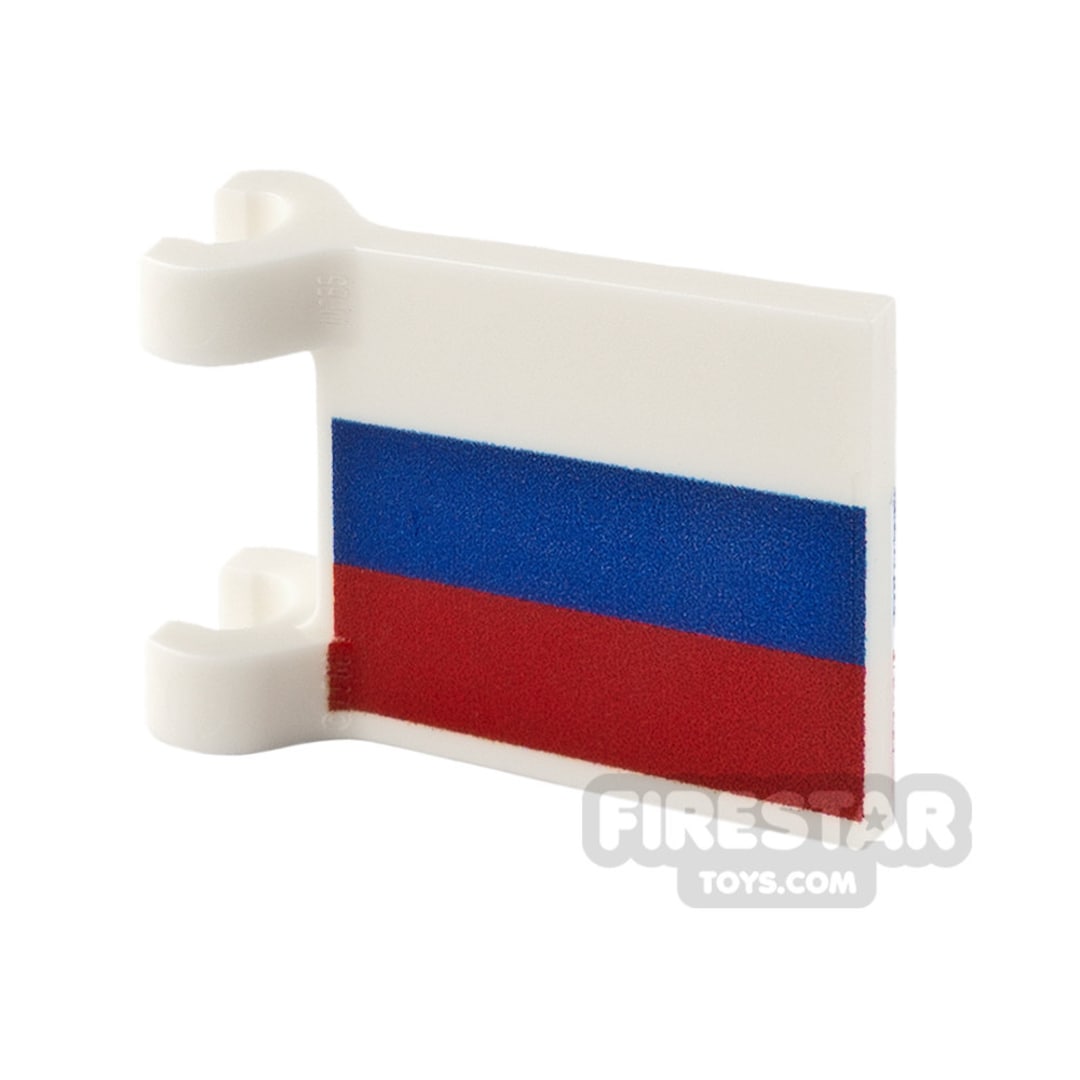 Printed Flag With Holders Russia Etsy
