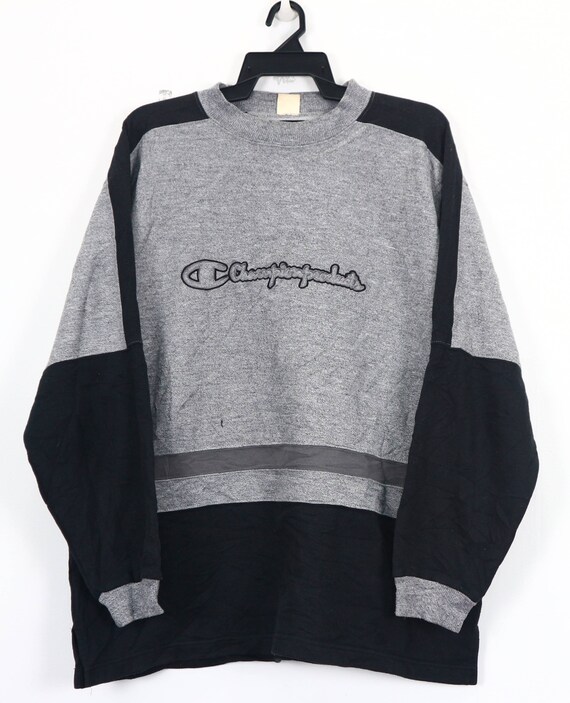 champion colour block chest logo sweatshirt