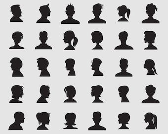 Download Man Side Profile Svg Etsy