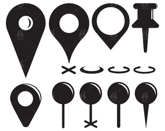 Map Pin Icon Etsy Map Pin Icon Etsy